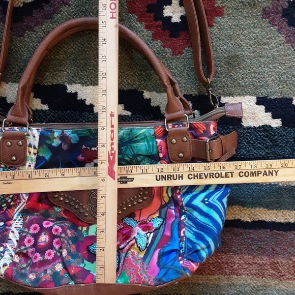 Desigual Christian Lacroix Bohemian Say Something Nice Rose Crossbody Handbag - Picture 13 of 16